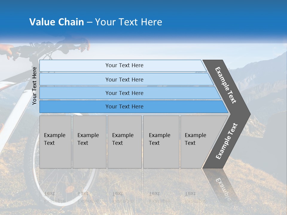 A Person Riding A Bike In The Mountains PowerPoint Template