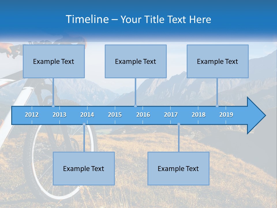 A Person Riding A Bike In The Mountains PowerPoint Template