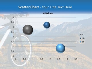 A Person Riding A Bike In The Mountains PowerPoint Template