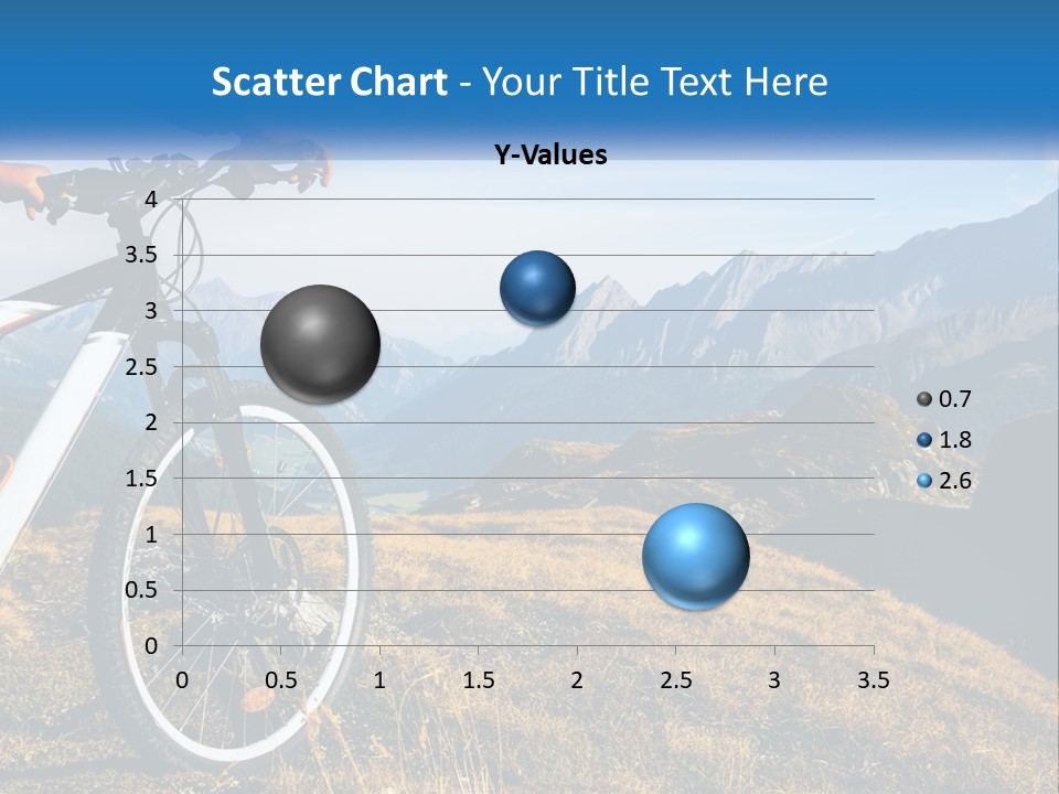 A Person Riding A Bike In The Mountains PowerPoint Template