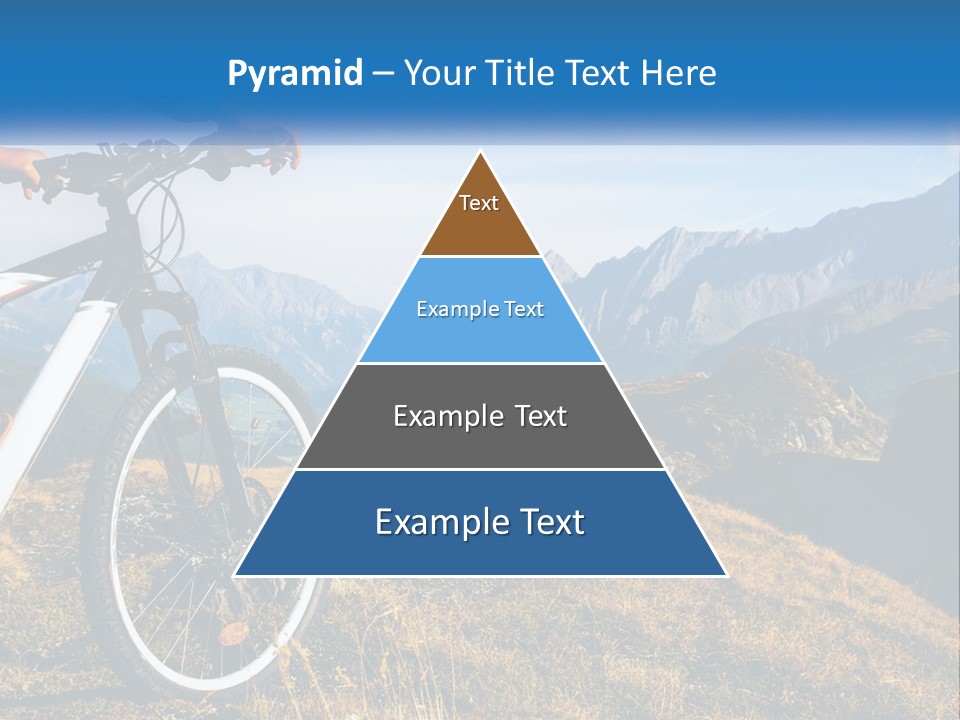A Person Riding A Bike In The Mountains PowerPoint Template