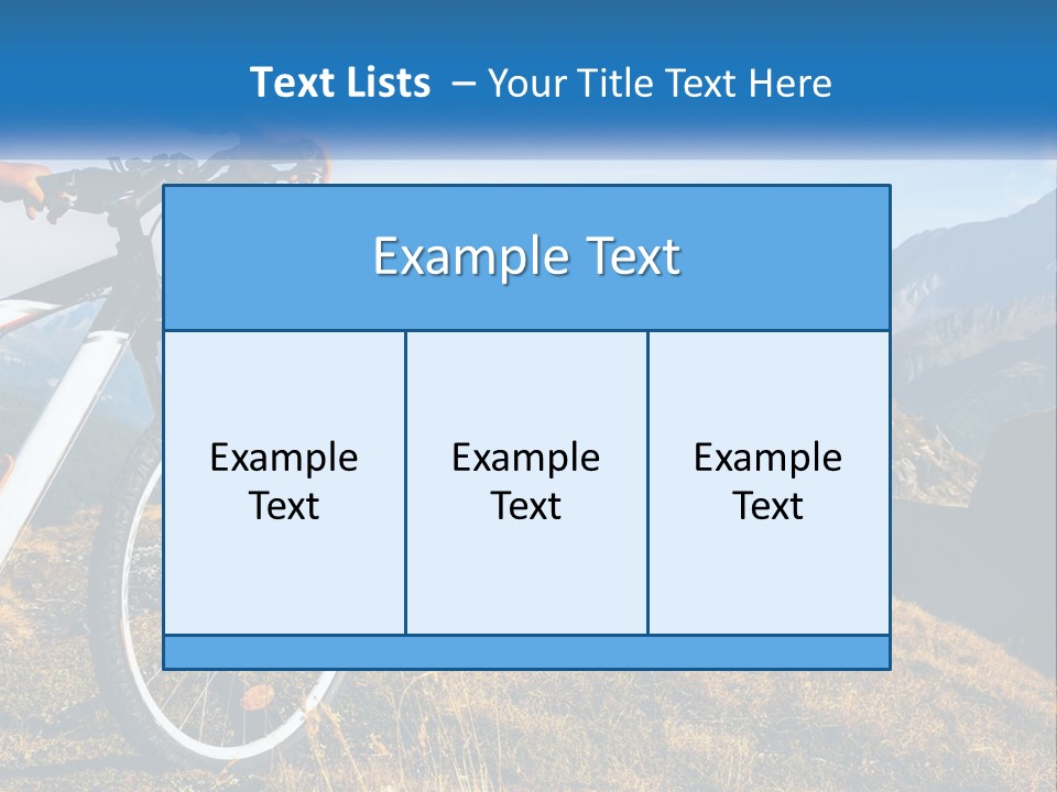 A Person Riding A Bike In The Mountains PowerPoint Template