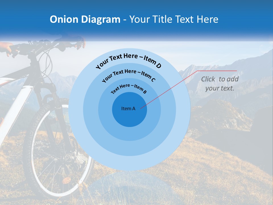 A Person Riding A Bike In The Mountains PowerPoint Template