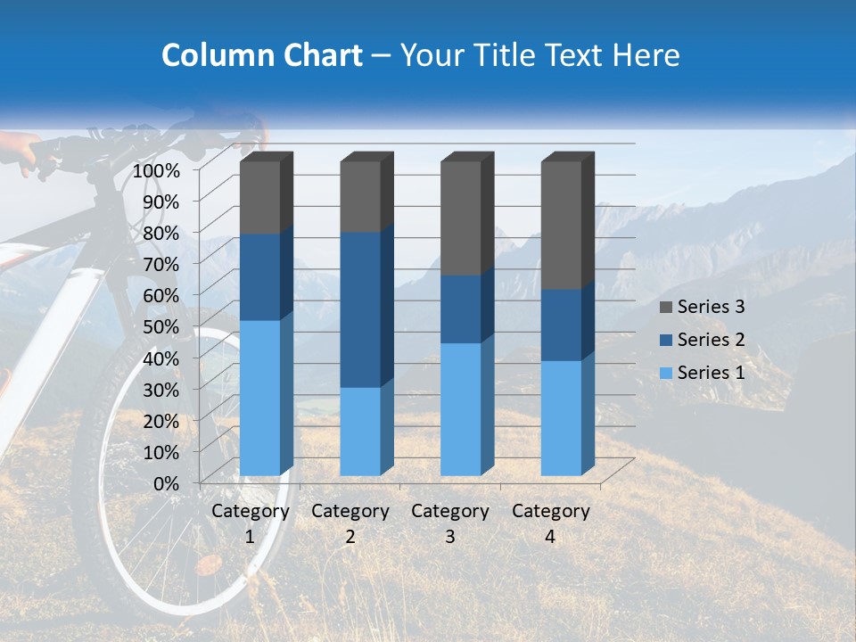A Person Riding A Bike In The Mountains PowerPoint Template