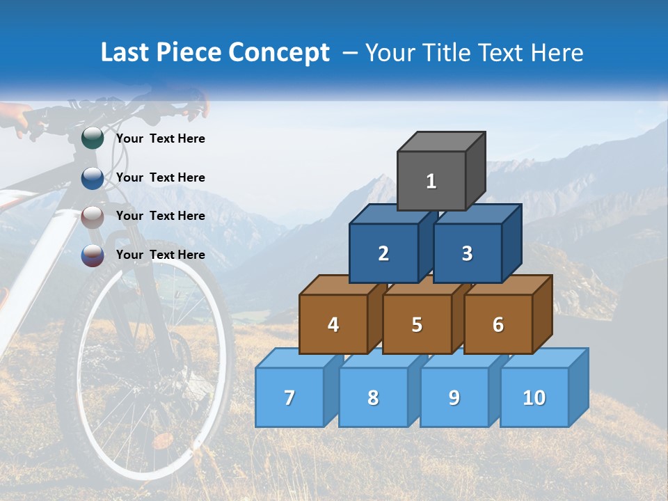 A Person Riding A Bike In The Mountains PowerPoint Template