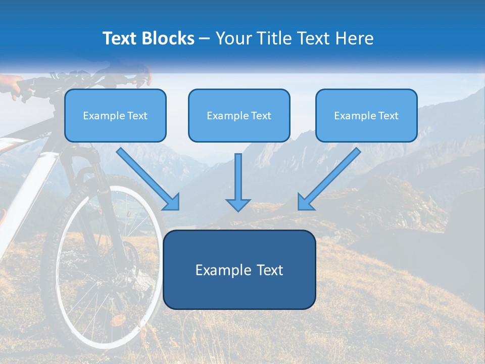 A Person Riding A Bike In The Mountains PowerPoint Template
