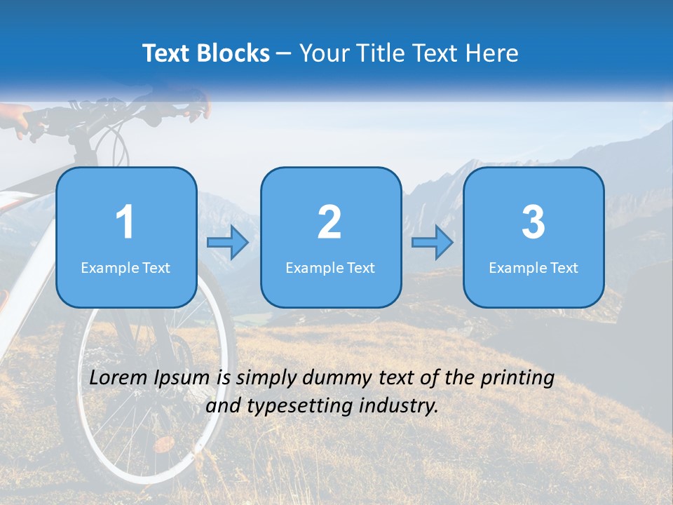 A Person Riding A Bike In The Mountains PowerPoint Template