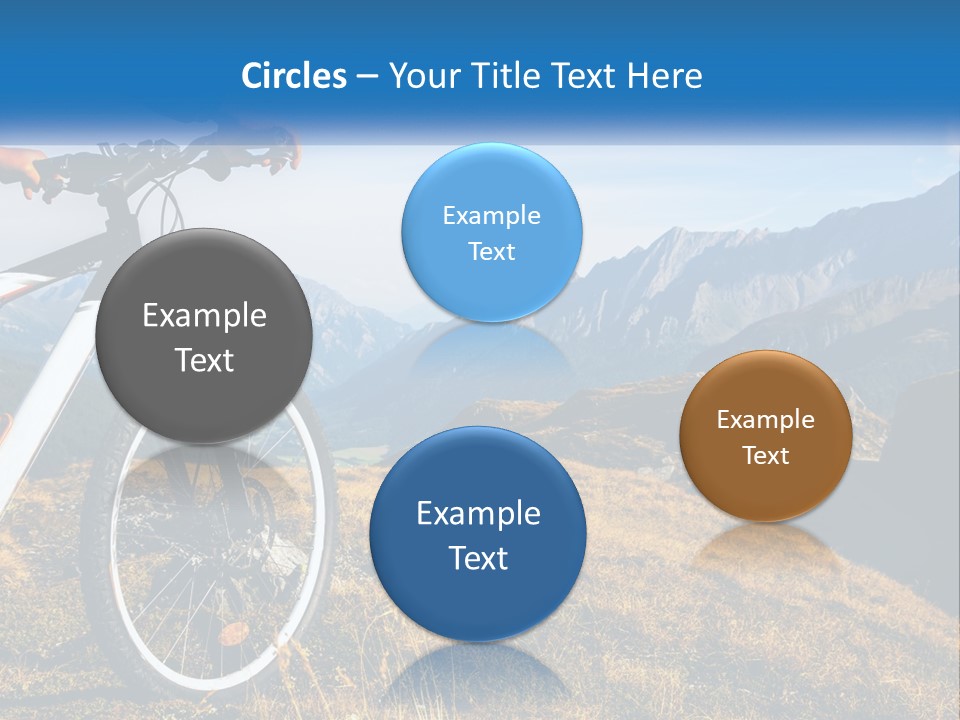 A Person Riding A Bike In The Mountains PowerPoint Template