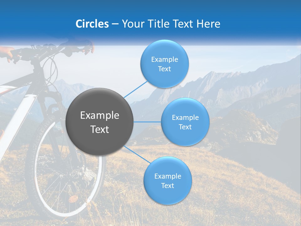 A Person Riding A Bike In The Mountains PowerPoint Template