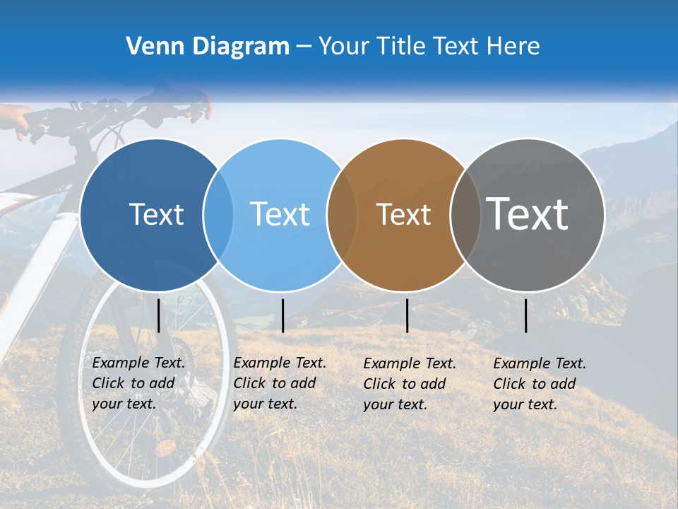 A Person Riding A Bike In The Mountains PowerPoint Template