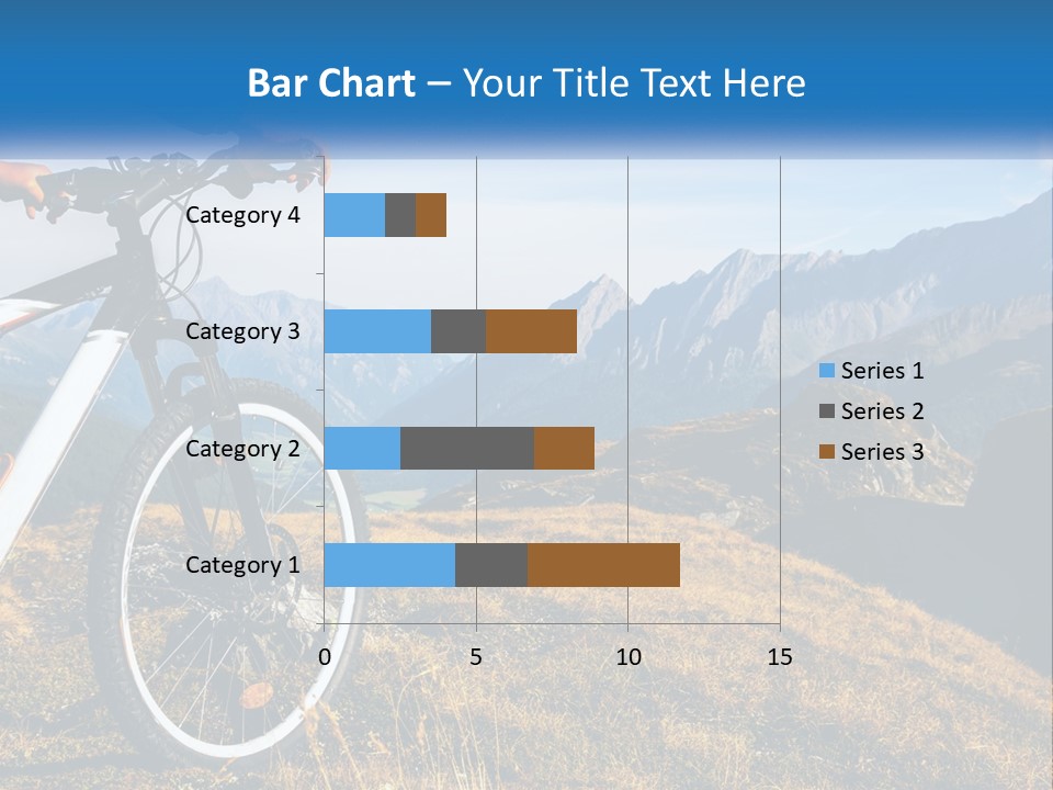 A Person Riding A Bike In The Mountains PowerPoint Template
