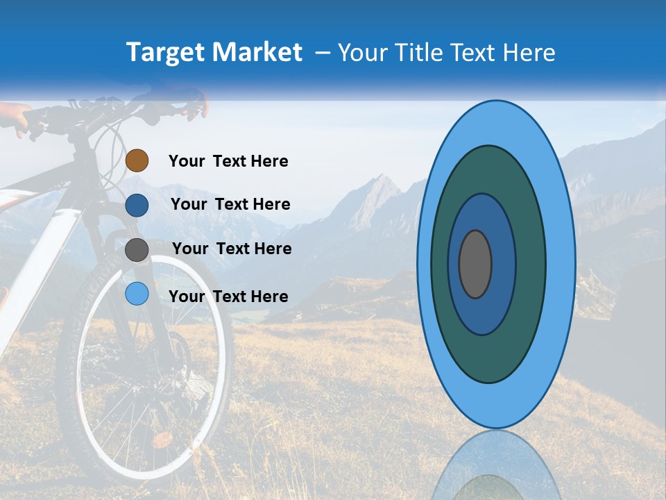 A Person Riding A Bike In The Mountains PowerPoint Template