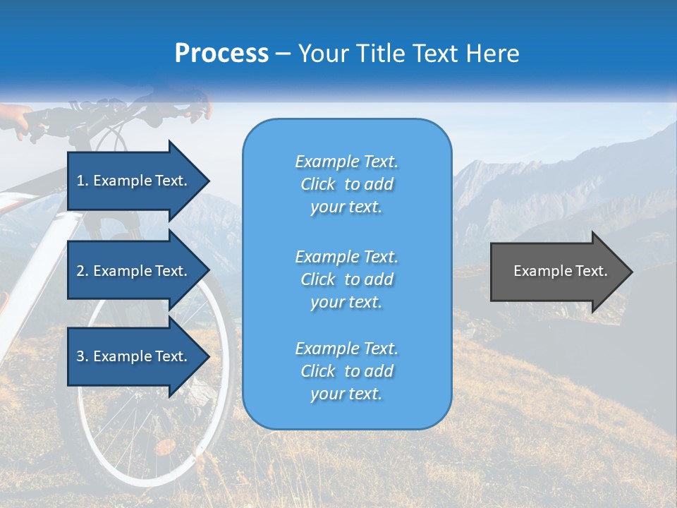 A Person Riding A Bike In The Mountains PowerPoint Template