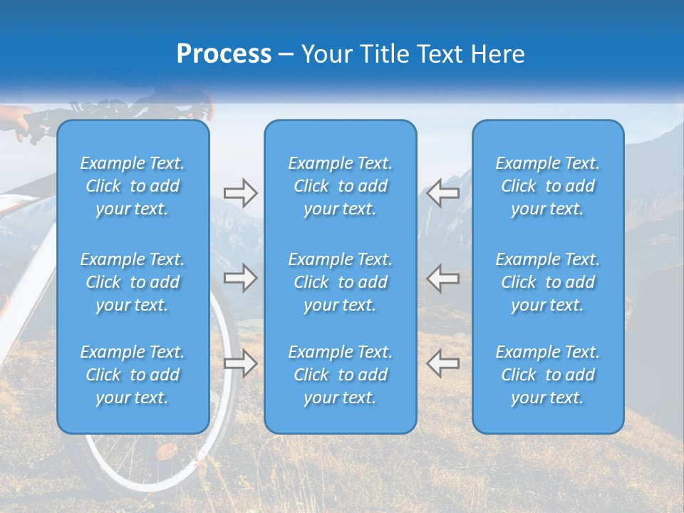 A Person Riding A Bike In The Mountains PowerPoint Template