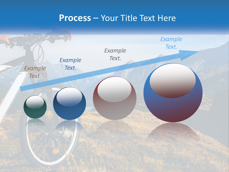 A Person Riding A Bike In The Mountains PowerPoint Template