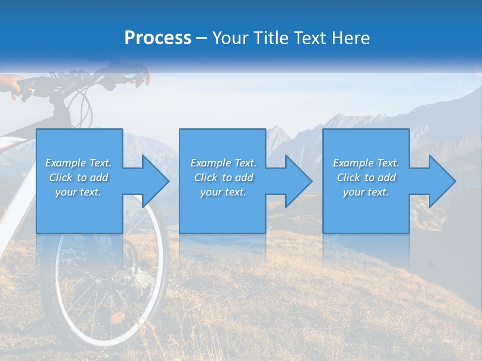 A Person Riding A Bike In The Mountains PowerPoint Template