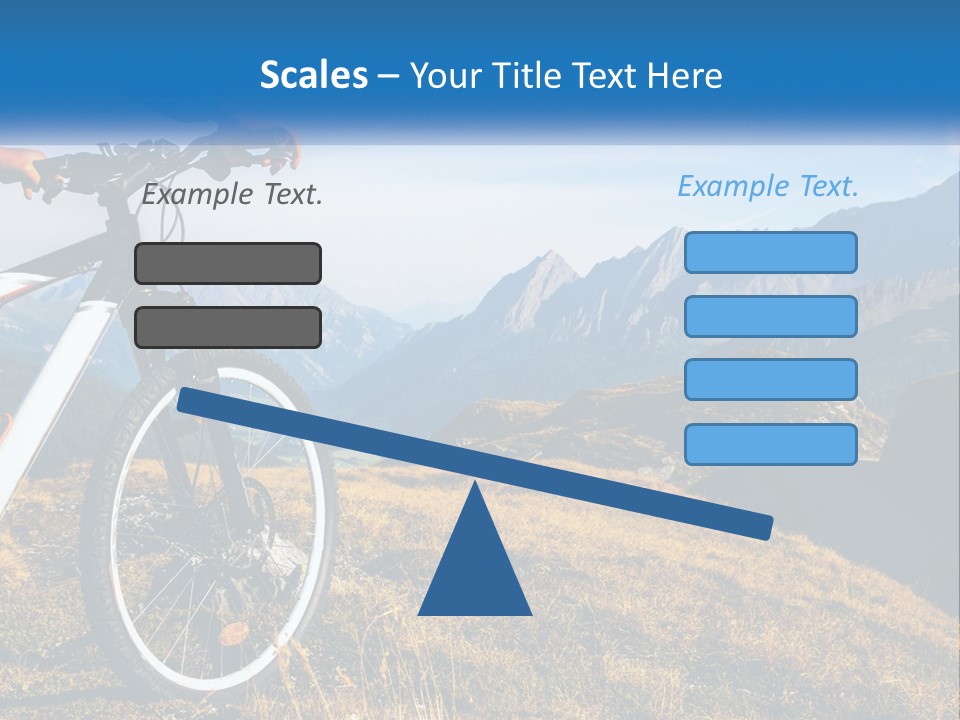 A Person Riding A Bike In The Mountains PowerPoint Template