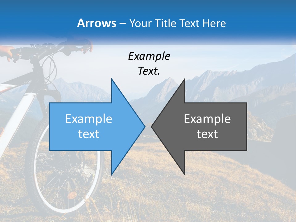 A Person Riding A Bike In The Mountains PowerPoint Template