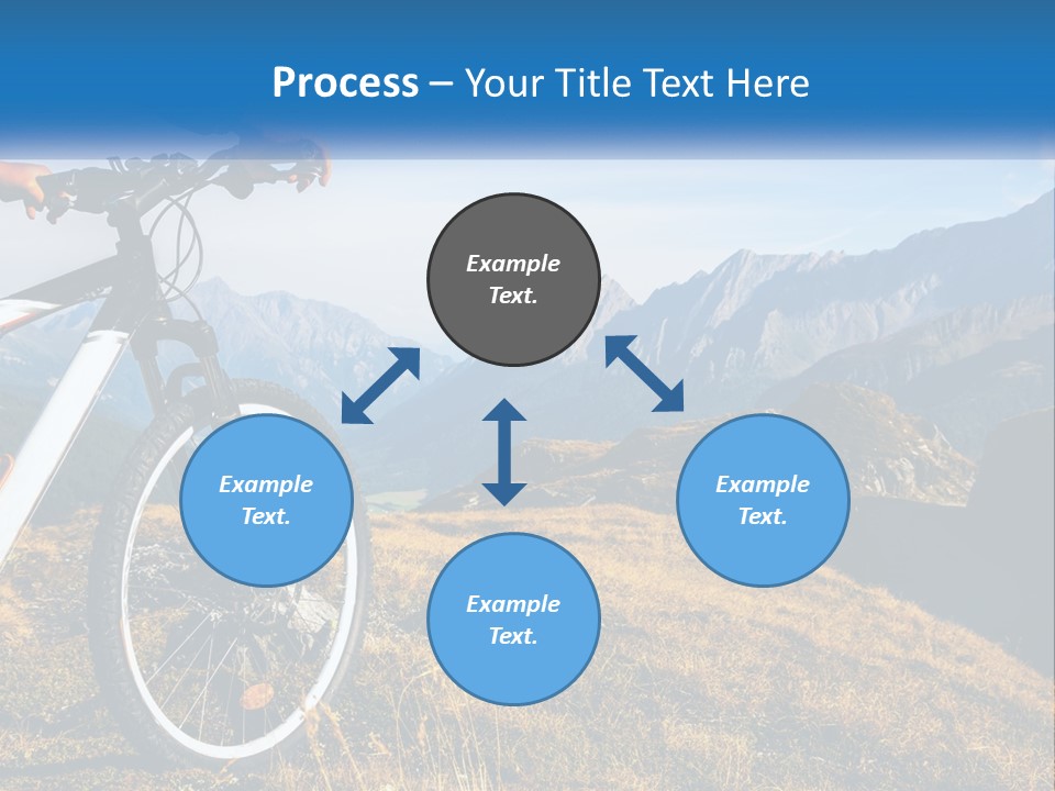 A Person Riding A Bike In The Mountains PowerPoint Template
