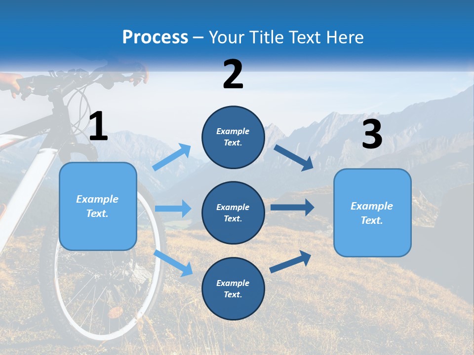A Person Riding A Bike In The Mountains PowerPoint Template