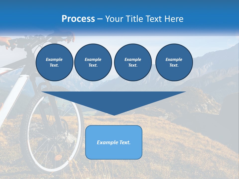 A Person Riding A Bike In The Mountains PowerPoint Template