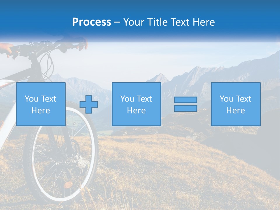 A Person Riding A Bike In The Mountains PowerPoint Template