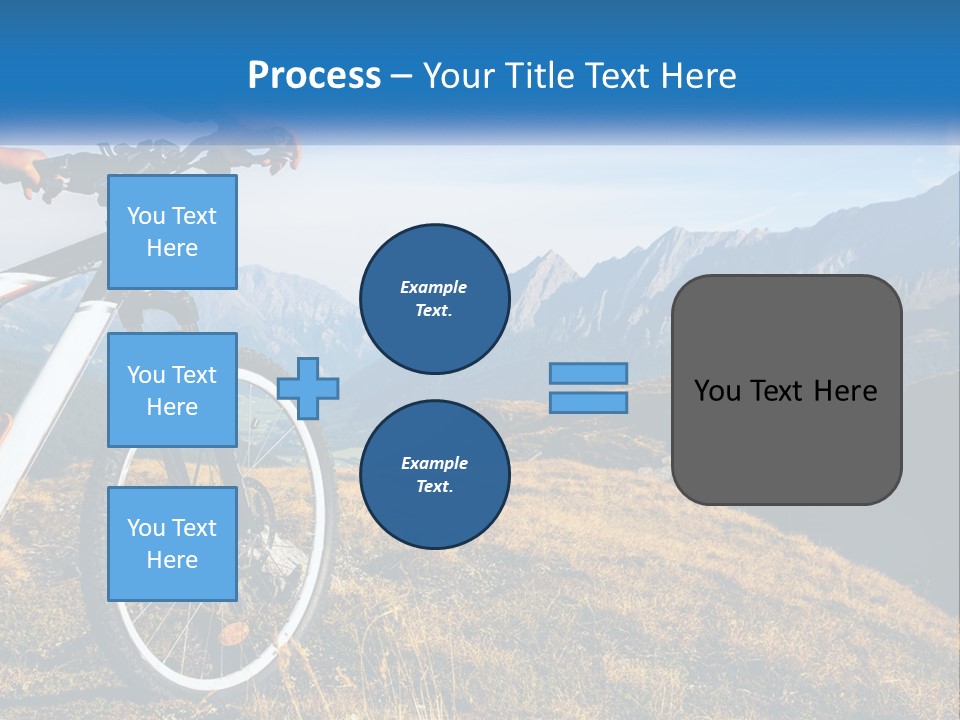 A Person Riding A Bike In The Mountains PowerPoint Template