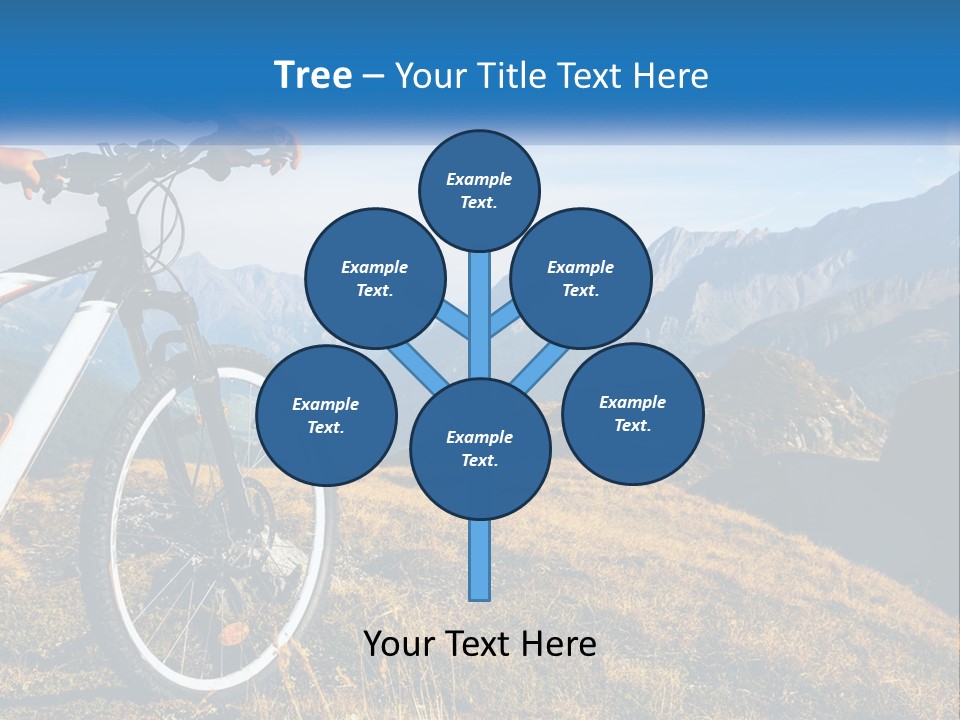 A Person Riding A Bike In The Mountains PowerPoint Template