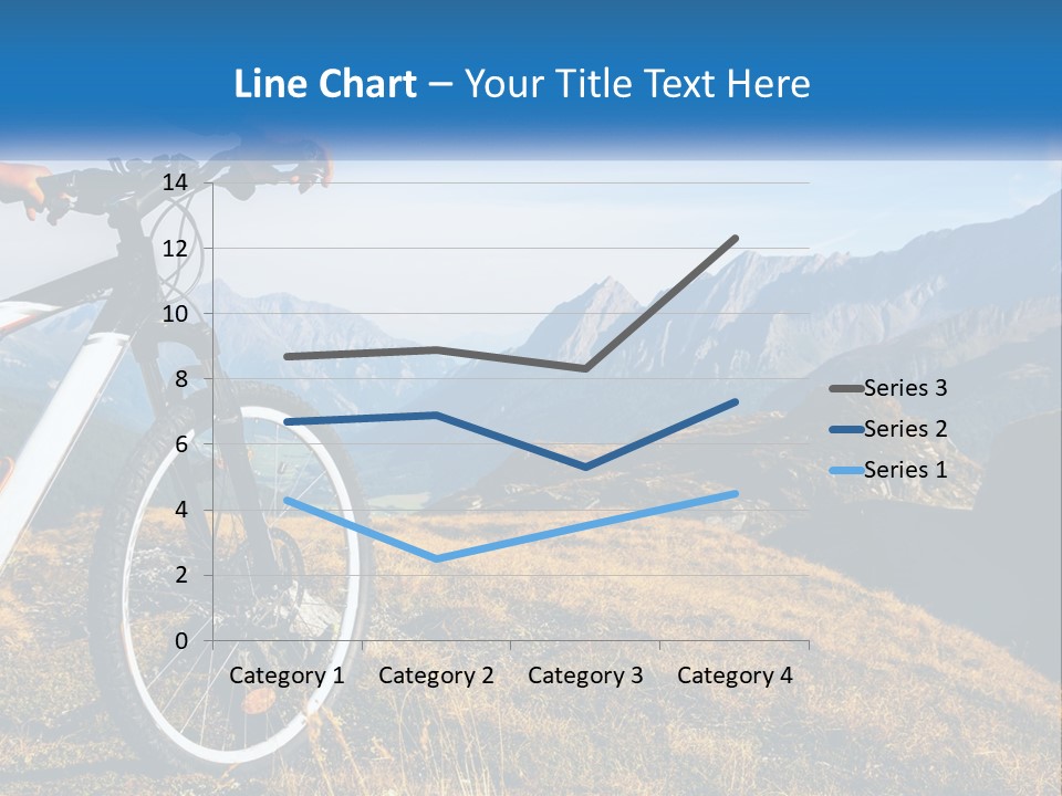 A Person Riding A Bike In The Mountains PowerPoint Template