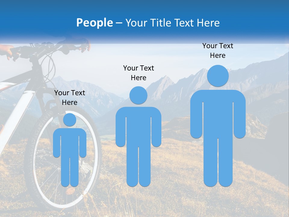 A Person Riding A Bike In The Mountains PowerPoint Template