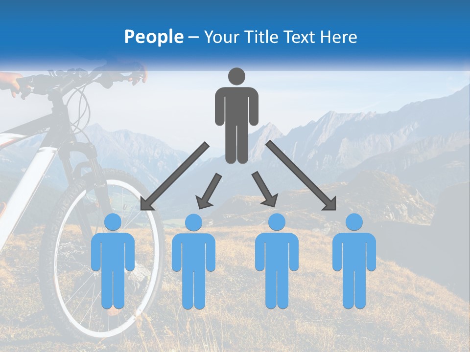 A Person Riding A Bike In The Mountains PowerPoint Template