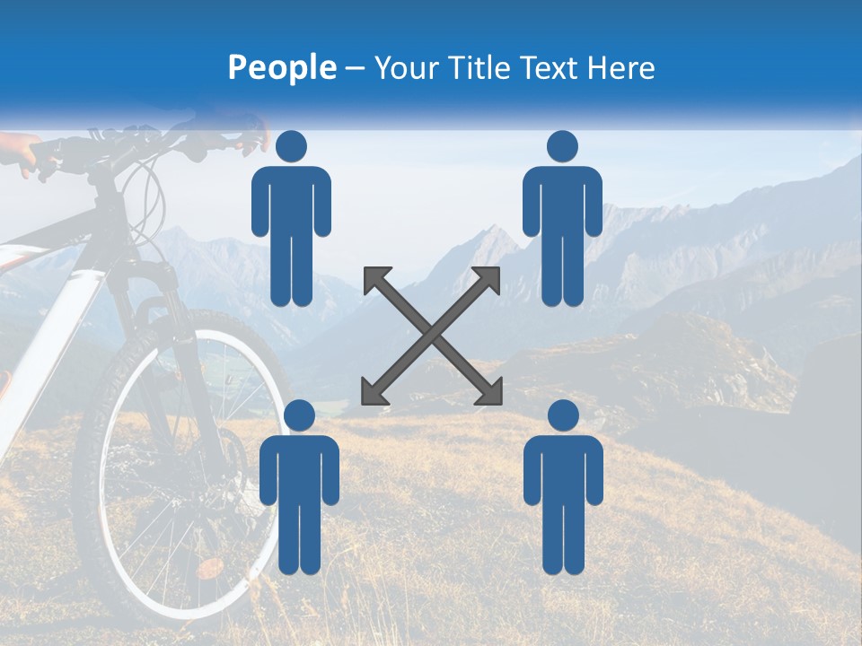 A Person Riding A Bike In The Mountains PowerPoint Template