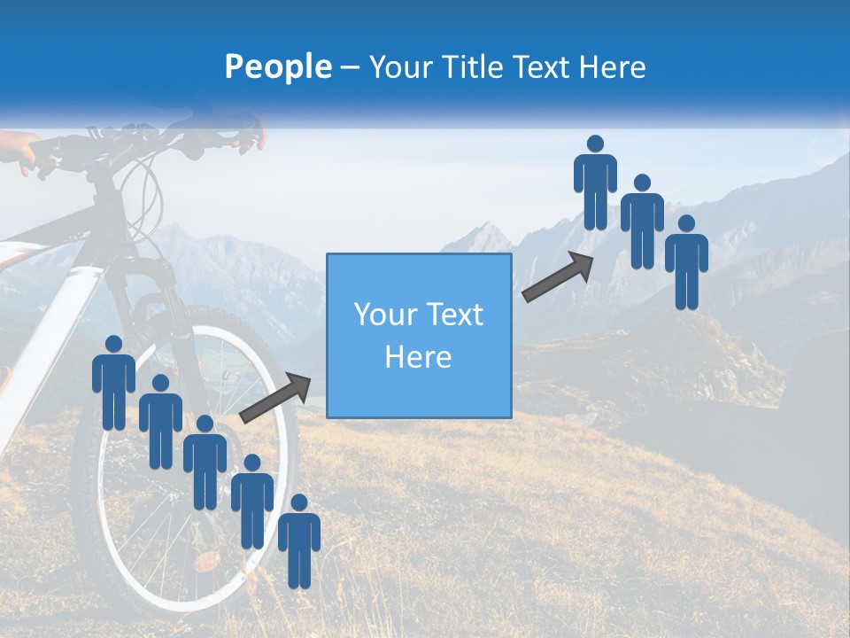 A Person Riding A Bike In The Mountains PowerPoint Template