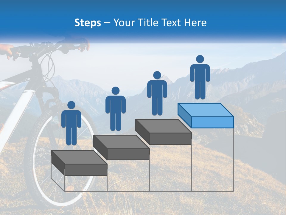 A Person Riding A Bike In The Mountains PowerPoint Template