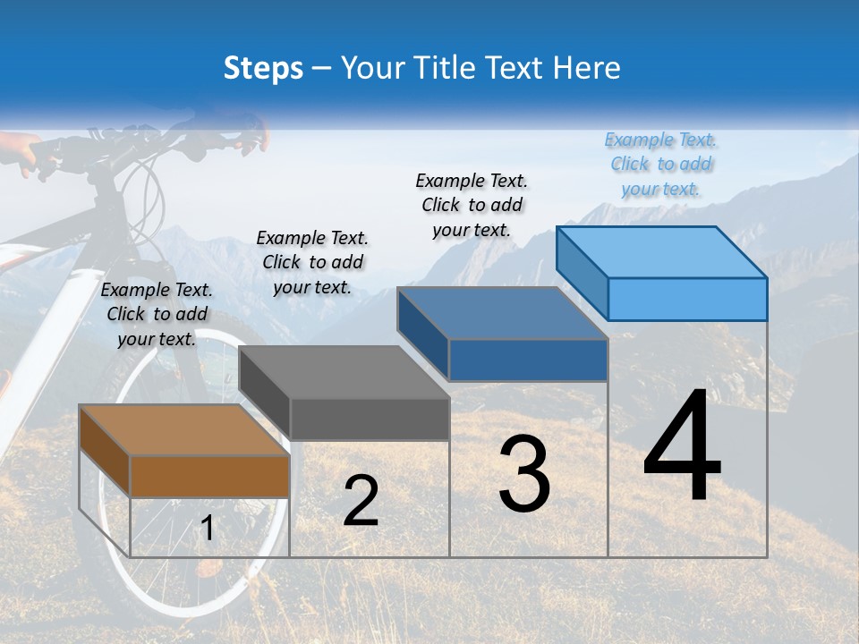 A Person Riding A Bike In The Mountains PowerPoint Template