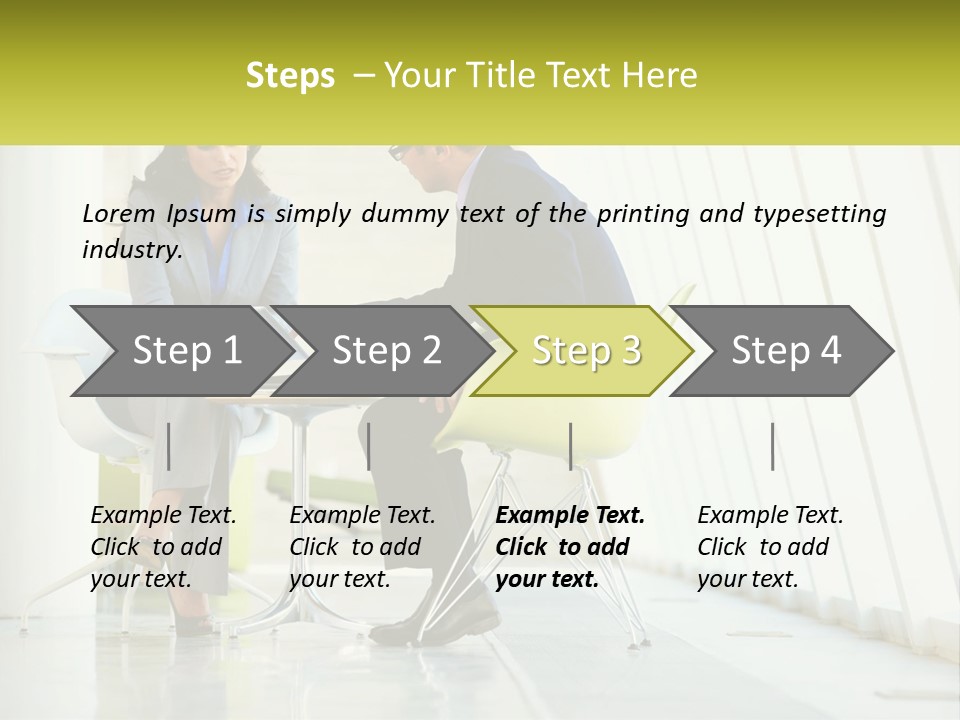 A Man And Woman Sitting At A Table With A Laptop PowerPoint Template