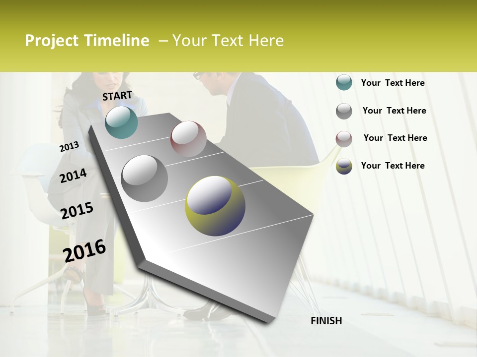 A Man And Woman Sitting At A Table With A Laptop PowerPoint Template