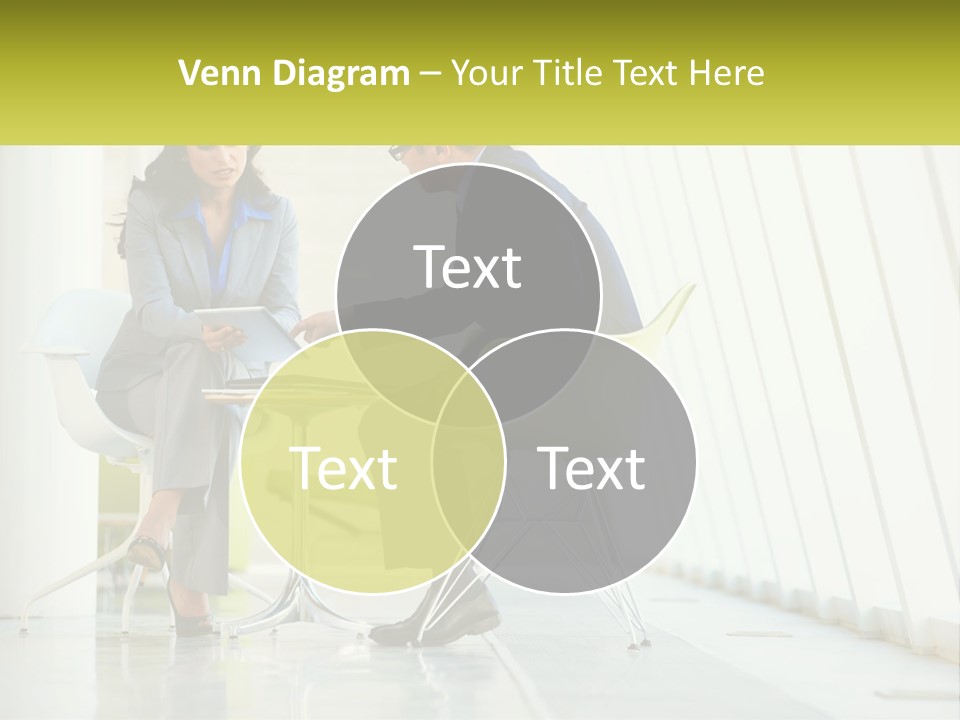 A Man And Woman Sitting At A Table With A Laptop PowerPoint Template