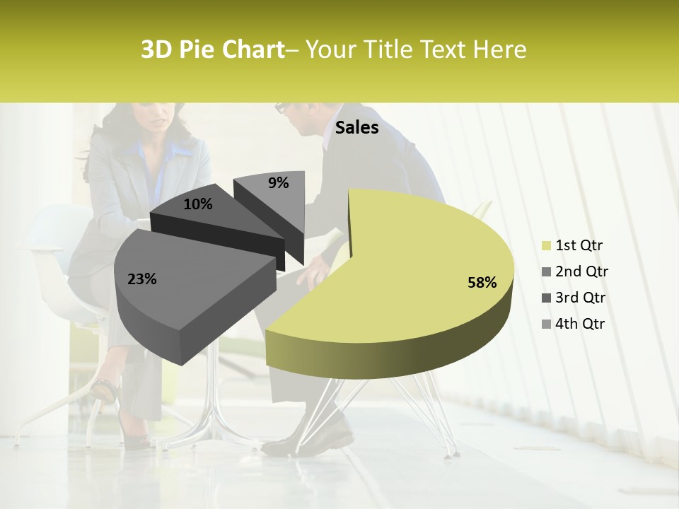 A Man And Woman Sitting At A Table With A Laptop PowerPoint Template