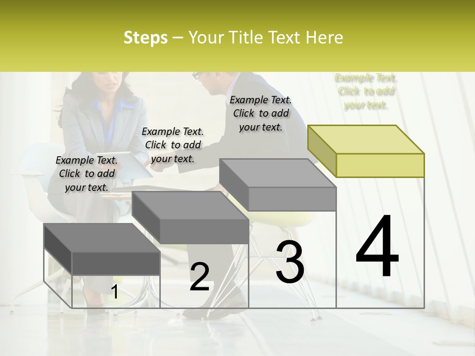 A Man And Woman Sitting At A Table With A Laptop PowerPoint Template