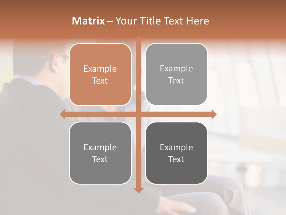 A Man And A Woman Sitting On A Bench Talking To Each Other PowerPoint Template