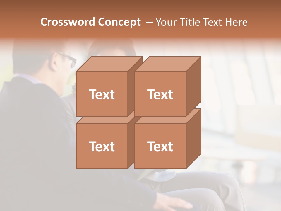 A Man And A Woman Sitting On A Bench Talking To Each Other PowerPoint Template
