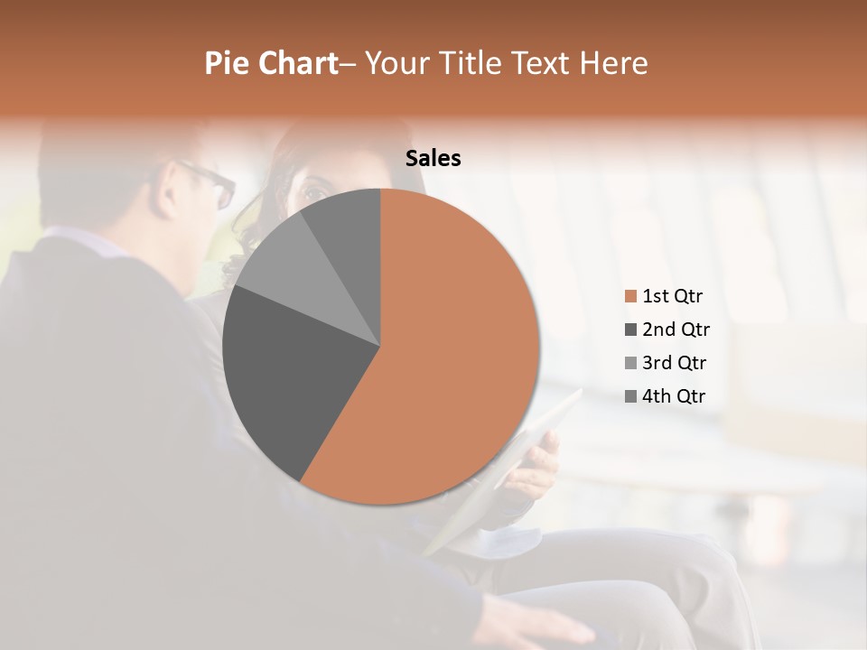 A Man And A Woman Sitting On A Bench Talking To Each Other PowerPoint Template