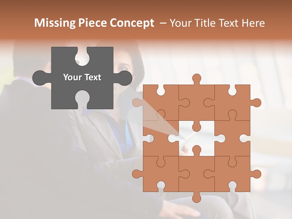A Man And A Woman Sitting On A Bench Talking To Each Other PowerPoint Template