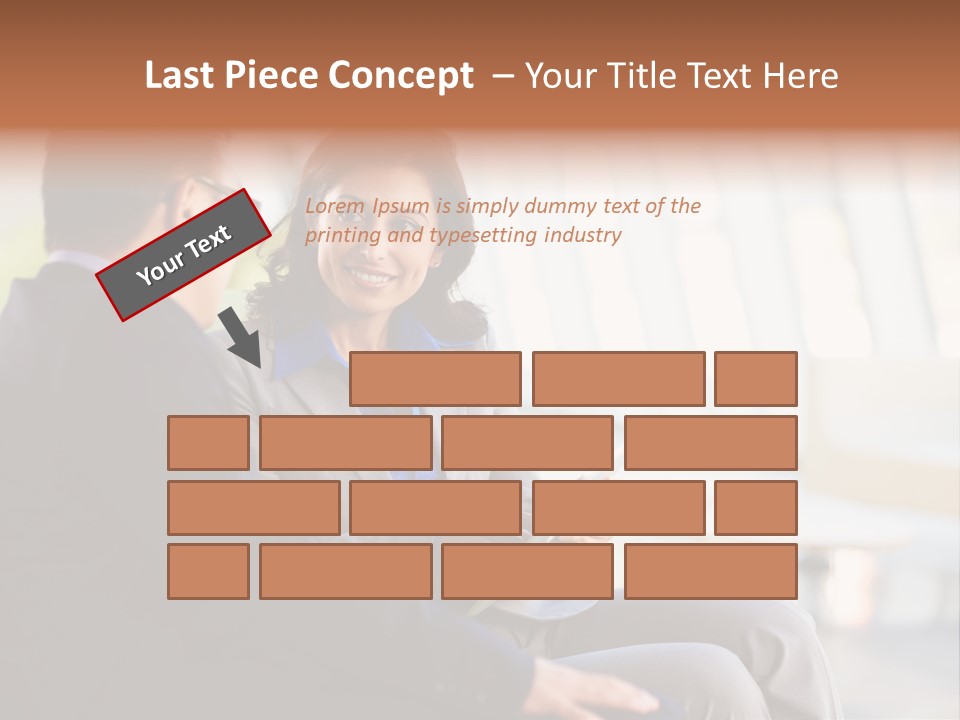 A Man And A Woman Sitting On A Bench Talking To Each Other PowerPoint Template