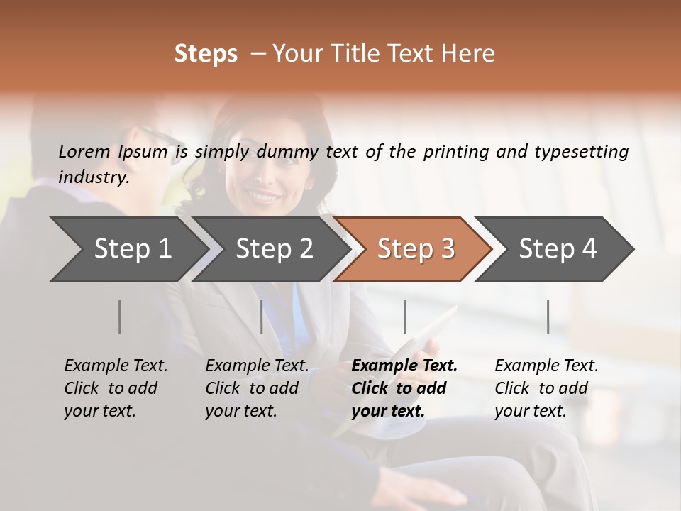 A Man And A Woman Sitting On A Bench Talking To Each Other PowerPoint Template