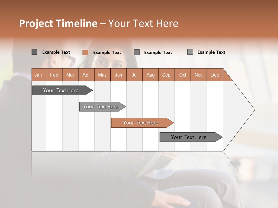 A Man And A Woman Sitting On A Bench Talking To Each Other PowerPoint Template