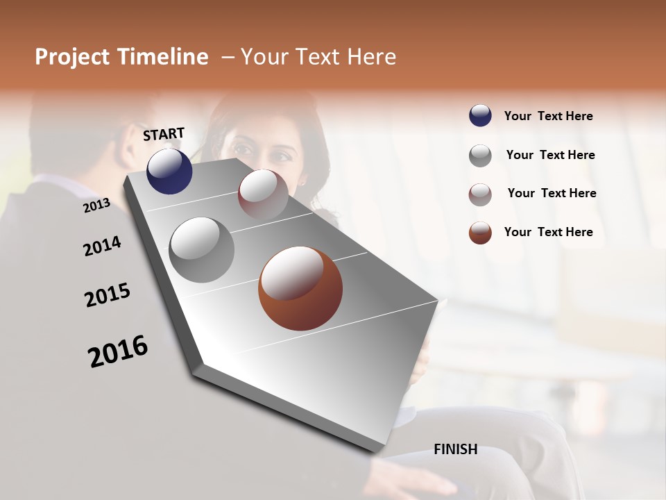 A Man And A Woman Sitting On A Bench Talking To Each Other PowerPoint Template
