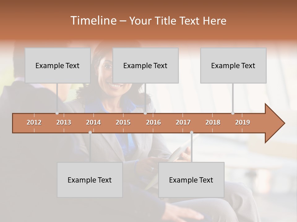 A Man And A Woman Sitting On A Bench Talking To Each Other PowerPoint Template