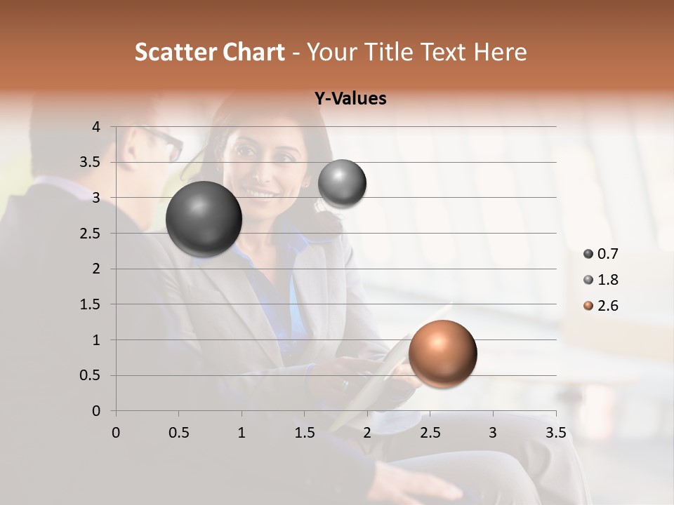 A Man And A Woman Sitting On A Bench Talking To Each Other PowerPoint Template